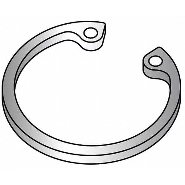 Internal Retaining Ring, Steel, Plain Finish, 2 3/8 in Bore Dia., 10 PK, Mfr: U36050.237.0001-A