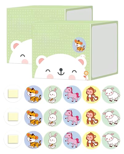 LOZTBUE 200 tiritas infantiles de dibujos animados, redondas, punto adhesivo, tela flexible para niños para pequeñas heridas, granos, vacunas y ampollas