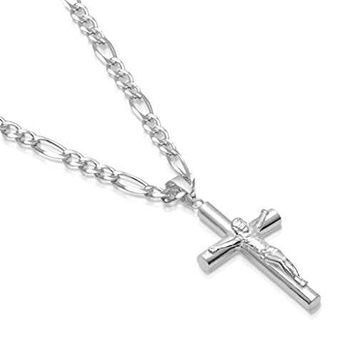 Mens Sterling Silver Crucifix Pendant 