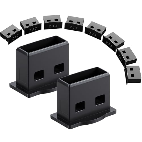 15 Pack Black USB Type-A Dust Plugs, USB Port Protector Covers Dustproof USB-A Cover Cap Ports Cover Anti Dust Plugs for Laptop, Desktop, Computer, PC