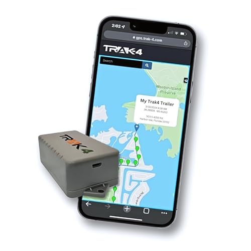 Rechargeable Trak-4 GPS Tracker for Vehicles, Assets, Equipment. Long Battery Life, Waterproof, Global Tracking. Low-Cost Subscription Required.