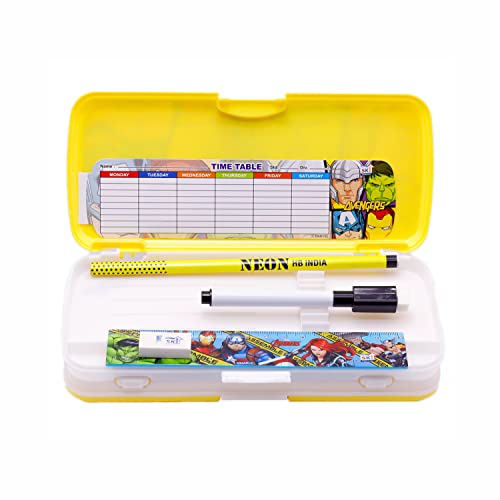 Image of SKi HomewareXylo Pencil Box with White Board and Marker (Frozen Ice Magic) with Free Stationery, Ideal for Party Favours and Gifting for School Going Kids