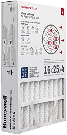 Honeywell Home Micro Defense™ 16x25x4 MERV 12 Air Filter CF412H1625