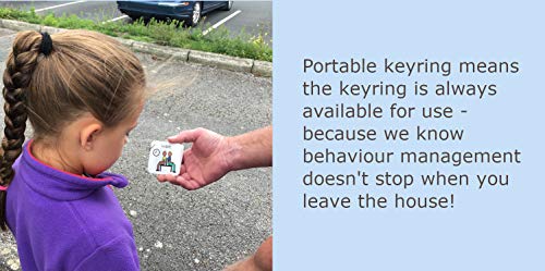 Autism Supplies And Developments Plastic Visual ASD Behavior Keyring (Picture Communication Symbols) - Thumbnail 6
