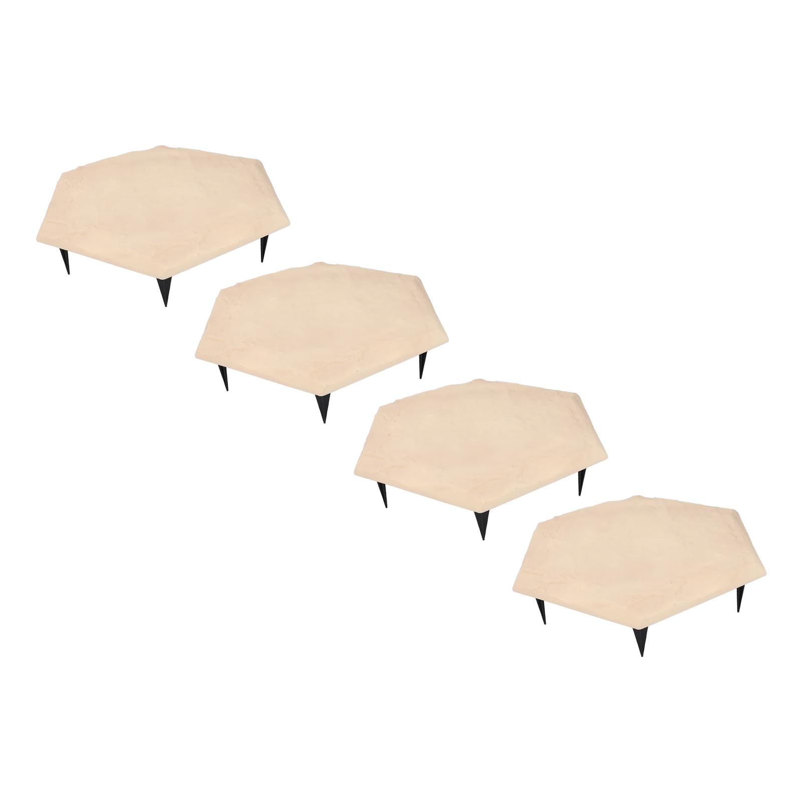 Cocoarm Pierres de Stepping avec Piquets de Sol, Lot de 4 17,7 Pouces