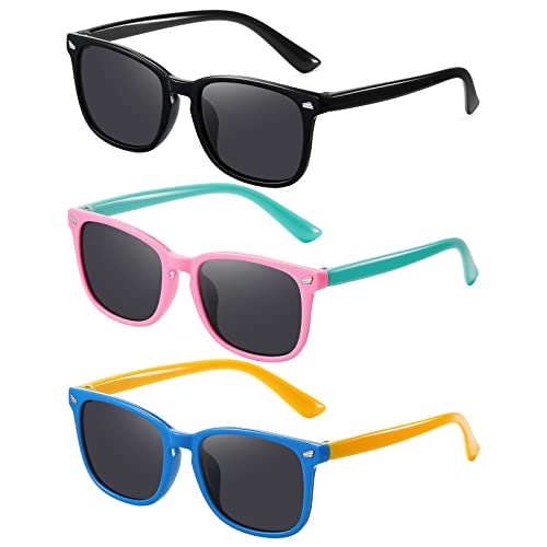 zeoxie Kids Sunglasses Polarized Sunglasses for Girls Boys Flexible Frame UV Protection Glasses Age 3-10