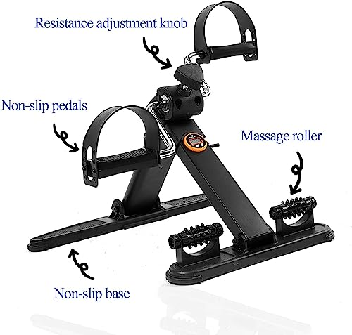 Pedal Exerciser, ejercicio plegable portátil para brazos y piernas miniatura 2