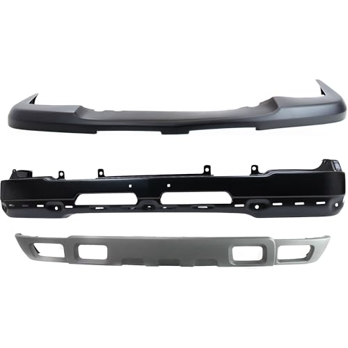 Garage-Pro Bumper Kit For Chevrolet Silverado 1500 Base Hybrid LS 2003-2006 2005 Chevy Silverado Accessories Front Paint to Match Steel Models With Towing Package and Fog Lights Without Cladding