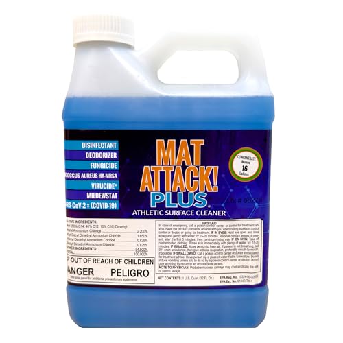 Dollamur Mat Attack! Wrestling Mat Cleaner Rubber Floor Cleaner-Quart
