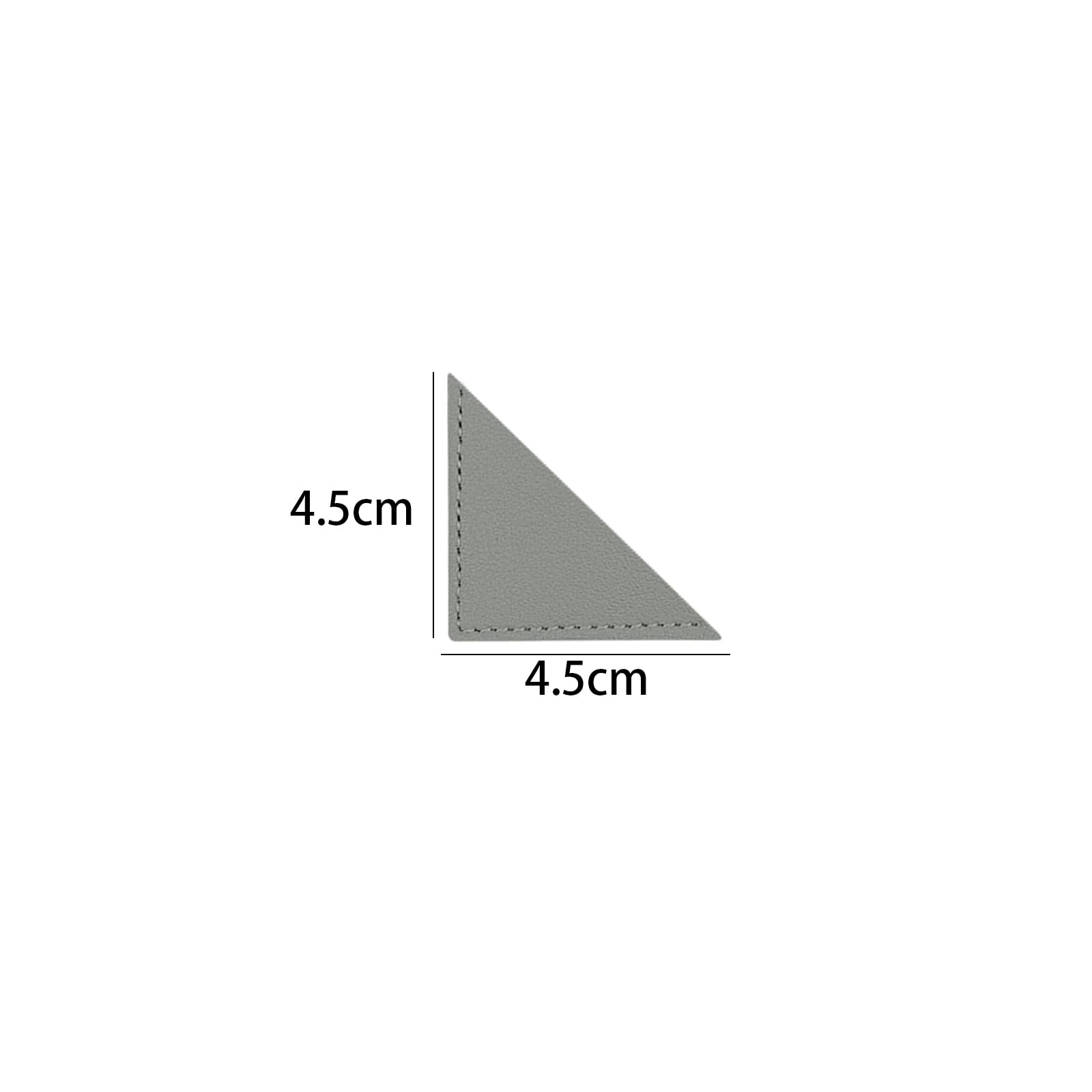 10 PCS Gray Triangle Corner Bookmark Leather Book Corner Protectors Faux Leather Page Markers for Bookworms Writers Readers - Image 4