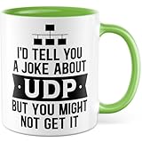 Photo Gallery tazza informatica con scritta – regalo i´d tell you a joke about udp but you might not get it – tazza da caffè 330 ml in ceramica – programmatore informatico umorismo ufficio tazza caffè Photo Gallery tazza informatica con scritta – regalo i´d tell you a joke about udp but you might not get it – tazza da caffè 330 ml in ceramica – programmatore informatico umorismo ufficio tazza caffè
