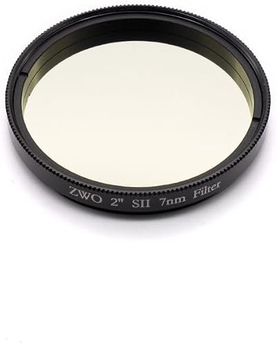 ZWO SII Narrowband Filter, 2 Inch, 7nm FWHM, 672nm Wavelength, for Nebula Astrophotography and CCD Imaging