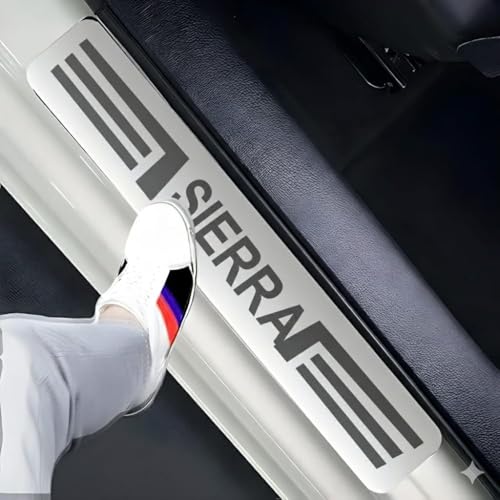 Image of Door Sill /Foot Step Stainless Steel Plates with TATA Sierra (Set of 4 Pcs)