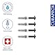 Curaprox Interdentalbürsten-nachfüllpackungen Carbon – Größe S, Ultrafeine Kegelform Für Die Sanfte Reinigung Enger Zwischenräume | 4er-pack | in Der Schweiz Hergestellt | Schwarz