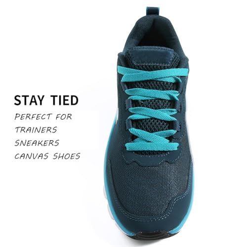 Image of VSUDO Shoe Laces for Sneakers, Shoelaces for Sneakers, Athletic Shoelaces | 8mm Flat Men Women Replacement Shoe Strings, Durable Polyester, Stay Tied, Running Walking Gym Sports Shoestrings