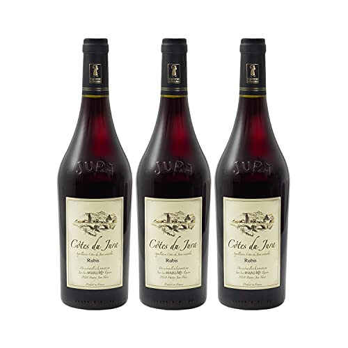 Côtes du Jura Rubis Rouge 2020 - Domaine Jean-Luc Mouillard - Vin AOC Rouge du Jura - Lot de 3x75cl - Cépages Pinot Noir, Poulsard Cover