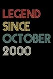 Photo Gallery legend since october 2000 notebook / journal: 20th birthday gift for women & men blank lined notebook - unique birthday present ideas for 20 years old ... - 110 pages with a size of 6x9 inches Photo Gallery legend since october 2000 notebook / journal: 20th birthday gift for women & men blank lined notebook - unique birthday present ideas for 20 years old ... - 110 pages with a size of 6x9 inches