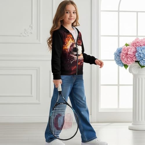 Hoodies for Boys Girls Printed Hooded Sweatshirts with Pockets Long Sleeve Pullover Top Hooded Jacket for Fall3