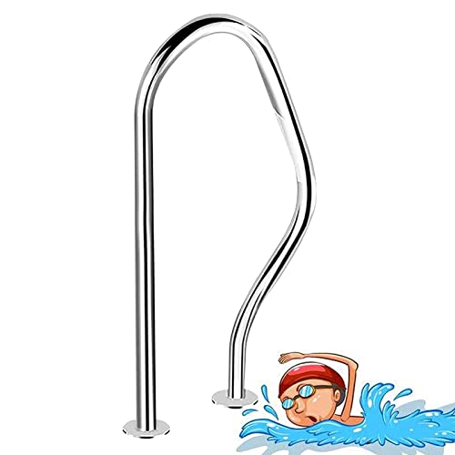 Barandilla para Piscina con Escalera y Asidero de Acero Inoxidable miniatura 1