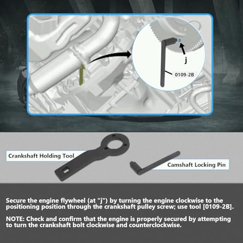 PARAOUTIL Motor-Einstellwerkzeug Satz, 5-teilig Zahnriemen Werkzeug für Citroen C3 EBO EB2 1.0 1.2 VTI | für Peugeot 208 308 | für PSA | für Nockenwellen Motor Zahnriemen Wechsel Arretierung
