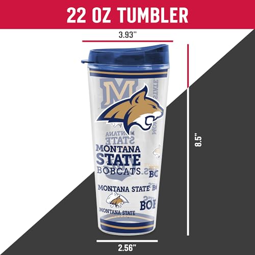 Image of Rico Industries NCAA College Double Wall Mayhem 16oz Or 20oz Tritan Tumbler W Lid