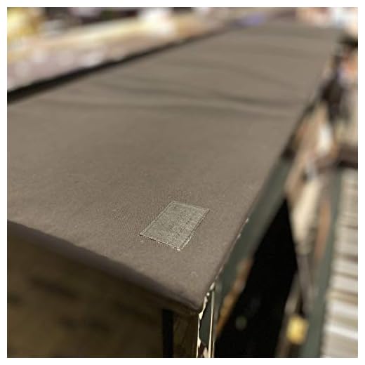 Clairevoire Waterproof Top Cover Pad for Upright / Vertical, Pianos Minimalist Design, Dustproof Fabric, Optimal protection against Scratches/Blemishes in Midnight Black – Premium Piano Accessory
