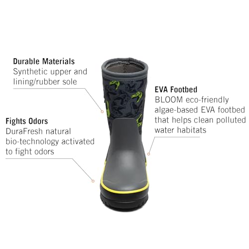 Image of BOGS Grasp Kids Waterproof Rain Boots, Insulated Winter Snow Boots