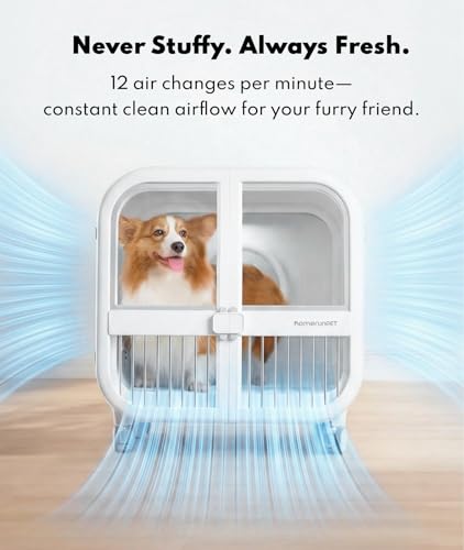 Image of HomeRunPet 135L Pet Dryer Box, Ultra Quiet Dog Dryer for Medium Dogs & Cats