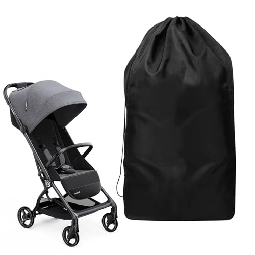 SXCCNW Kinderwagentasche Flugzeug, Kinderwagen Schutzhulle Flugzeug, Kinderwagen Transporttasche Stroller Travel Bag for Airplane 117 X 53 X 33 cm Schwarz