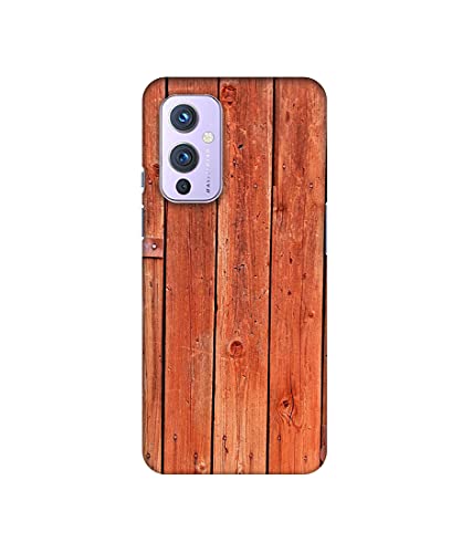 Image of Amazon Brand - Solimo Designer Wooden Door 3D Printed Hard Back Case Mobile Cover for OnePlus 9