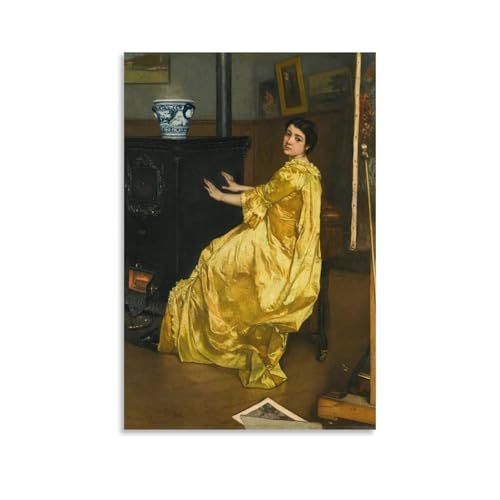 Tableau Le Repos du Modèle Alfred Stevens : affiche art esthétique 40x60cm sans cadre