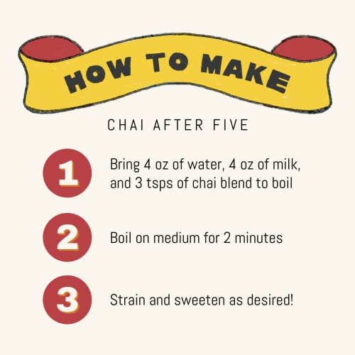 One Stripe Chai Assam Hojicha Green Tea,Chai After Five Hojicha Low-Caffeine Tea Blended With Green Cardamom,Ginger & Black Peppercorn, Loose Leaves, Tea Gift, 20 Servings (100 Gram Bags, 3.5 Ounce) #TOP4