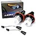 iJDMTOY (2) White LED Angel Eye Ring Marker Bulbs Compatible With BMW 5 6 7 Series X3 X5 (E39 E53 E60 E63 E64 E65 E66 E83), 7000K White