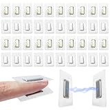 40 Stück Versteckte Magnete zum Einnähen, 3,8 × 2,5 CM Unsichtbare Magnetknöpfe, Hidden Sew Magnetverschluss Stark Nähen Zubehör, Klein Magnetknopf zum Einnähen Kleidung Stoff Vorhang Handtaschen