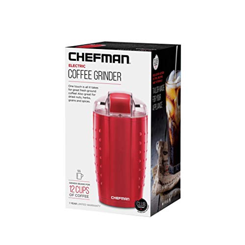 image for Chefman Electric One-Touch Coffee-Grinder for Fresh Coffee-Grounds, Du