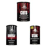 Animal Cuts Thermogenic Fat Burner + Omega + Stak - Weight Loss Management Diet Pills for Men and Women