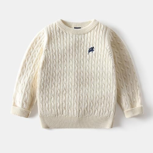 Pull brodé enfants : vêtement chaud et décontracté automne hiver - 2