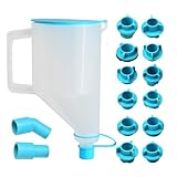 Zoomtools 15tlg Öl-Einfülltrichter-Satz | Auslaufsicheres Motoröl-Einfülltrichter-Set für kfz mit 14 Adaptern für einfaches Befüllen, Einhandbedienung