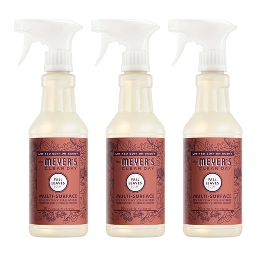 Mrs. MEYER'S CLEAN DAY Multi-Surface Everyday Cleaner, Fall Leaves Scent, 16 Fl Oz Bottle - 3 Pack