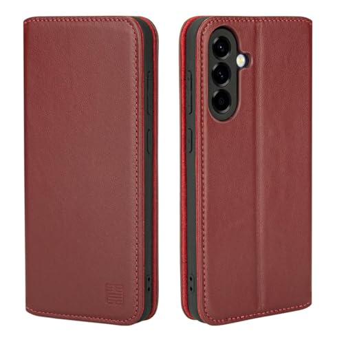 Étui Samsung Galaxy A57 5G blocage RFID : housse portefeuille en cuir à fermeture magnétique