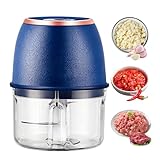 Mini Hachoir | Moteur Puissant Rechargeable par USB   Hachoir Électrique Alimentaire Coupe Ail   pour Viande Gingembre Piment Légumes Fruits Préparation Repas Cuisine Maison Camping