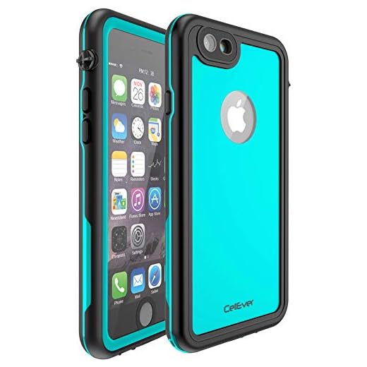 CellEver Waterproof Case for iPhone 6 / iPhone 6s, 4.7-Inch, Waterproof IP68 Certified Shockproof Sandproof Snowproof Dirtproof Full Body Sealed Protective Cover KZ-C (Ocean Blue)