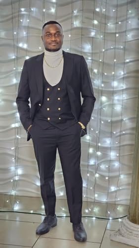 Men's 3 Piece Suit Slim Fit Suit One Button Formal Wedding Groomsmen Suits Prom Tuxedo3