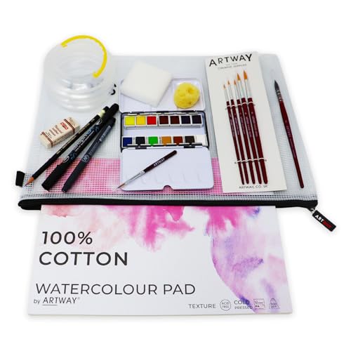 Artway Watercolour Paint Kit - A great starter watercolour paint set for those looking to develop their watercolour painting skills