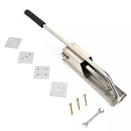 RustyVioum Clay Extruder Set, Wall Mounted Clay Extruder Stainless Steel Clay Extruder with Handle, 4-Layer Mold Ceramic Soft Clay Extrusion Mud Clay Tool Machine