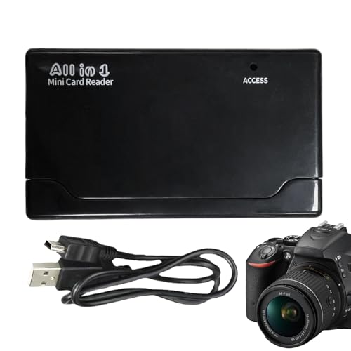 Memory Card Computer, USB Camera Card Reader, 2.72x1.5x0.43 inches Portable Drive, Digital Accessories, File Transfer Adapter for Laptop Expansion and Travel...