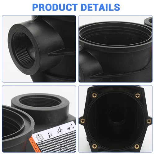 SZQBZMJ SPX3120AAZ Threaded Style Pump Housing and Strainer with Drain Plugs Compatible with Hayward Super II Pump SP3000/SP3000X Series Models 2-Inch by 2-Inch by SZQBZMJ - Image 5