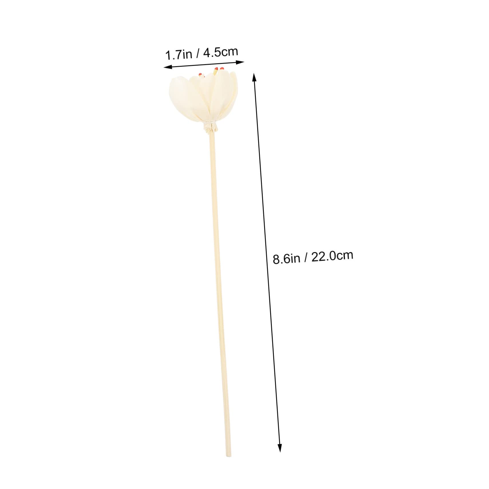 BESTYASH 10Pcs Decorative Diffuser Sticks for Home Fragrance Natural Flower Design Aromatherapy Accessories for Bedrooms Offices Yoga Rooms More