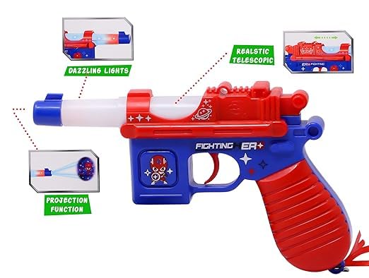 Image of Zest 4 Toyz Projector Toy Gun with Realistic Sound, Telescope and Light Effect | Musical Toy Gun for Kids, Assorted Colour
