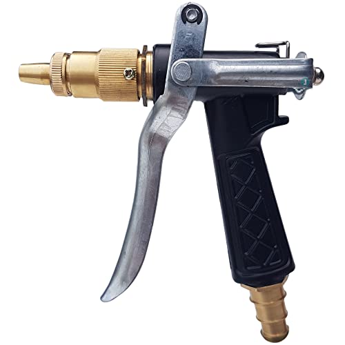LAFILLETTE High Pressure Brass Hose Nozzle Adjustable Water Spray gun for car Motorbike And Vehicle Cleaning, Gardening, Washing LAFILLETTE High Pressure Brass Hose Nozzle Adjustable Water Spray gun for car Motorbike And Vehicle Cleaning, Gardening, Washing